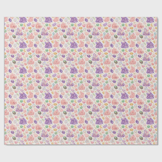 Feminine Gemstone Seamless Pattern Wrapping Paper