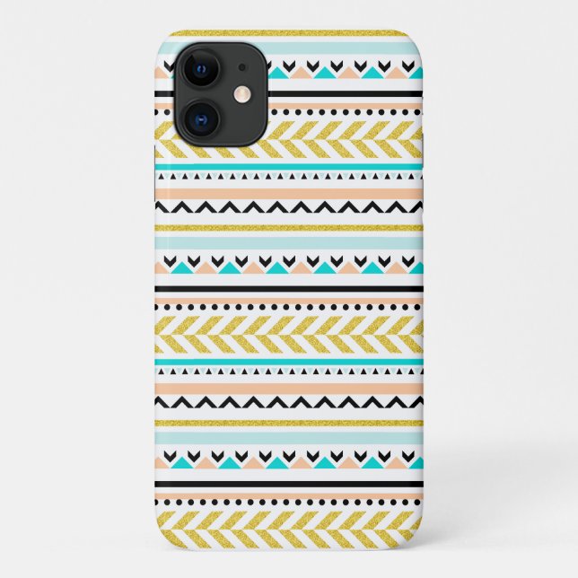 Feminine Geometric Aztec Inspired Pattern Case-Mate iPhone Case (Back)