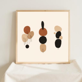 Feminine Geometric Line Art Set X Poster