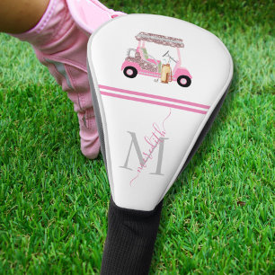 Feminine Golf Cart Personalized * Golf Head Cover
