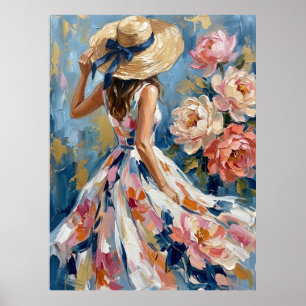 Feminine Impressionist Cottage core Poster
