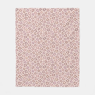 Feminine Leopard Pattern Fleece Blanket