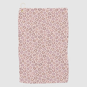 Feminine Leopard Pattern Golf Towel