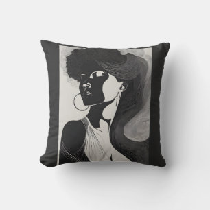 Feminine Line Throw Pillow