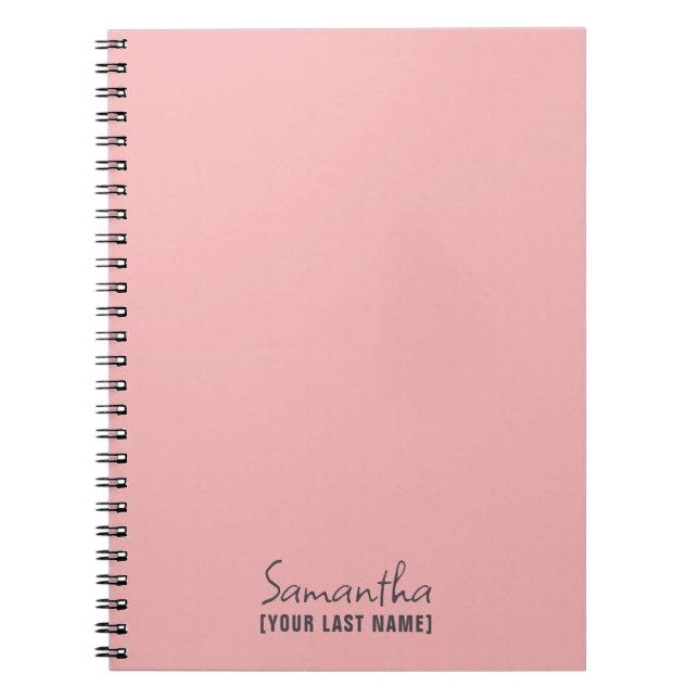 Feminine Minimalist | Rose Beige Notebook (Front)