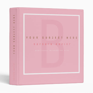 feminine multi-functional pink binder