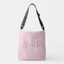 Feminine Pink Name with Initial