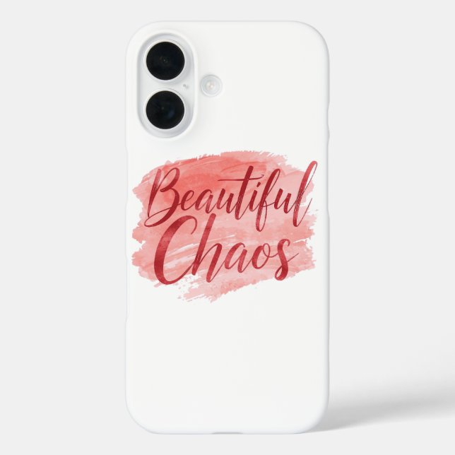 Feminine Pink Watercolor Beautiful Chaos Case-Mate iPhone Case (Back)