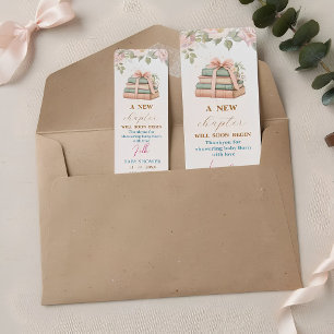  Feminine  pink watercolor floral return address