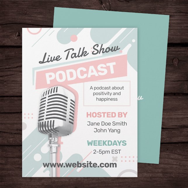 Feminine Podcast Talk Show Flyer (Creator Uploaded)