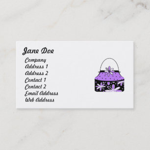 Feminine Purple Business Cards