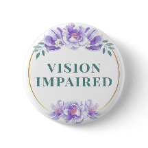 Feminine Purple Rose Floral Vision Impaired