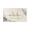 Feminine Silver Grey Glitter Marble Agate Monogram