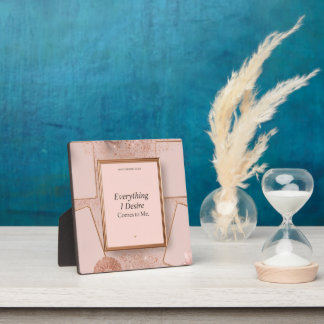 Feminine soft-life inspired vision board plaque