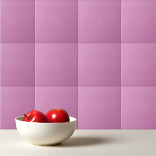 Feminine solid color plain pink Cyclamen Tile