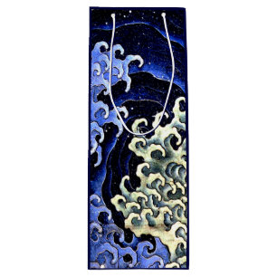 Feminine Wave (Detail) by Hokusai Wine Gift Bag