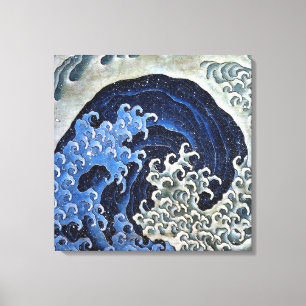 Feminine Wave. Katsushika Hokusai Canvas Print