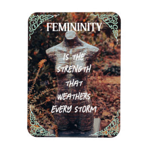 Femininity Flexible Photo Magnet with Forest