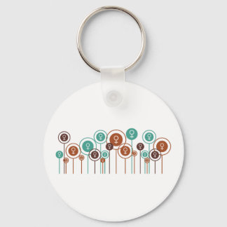 Feminism Daisies Keychain