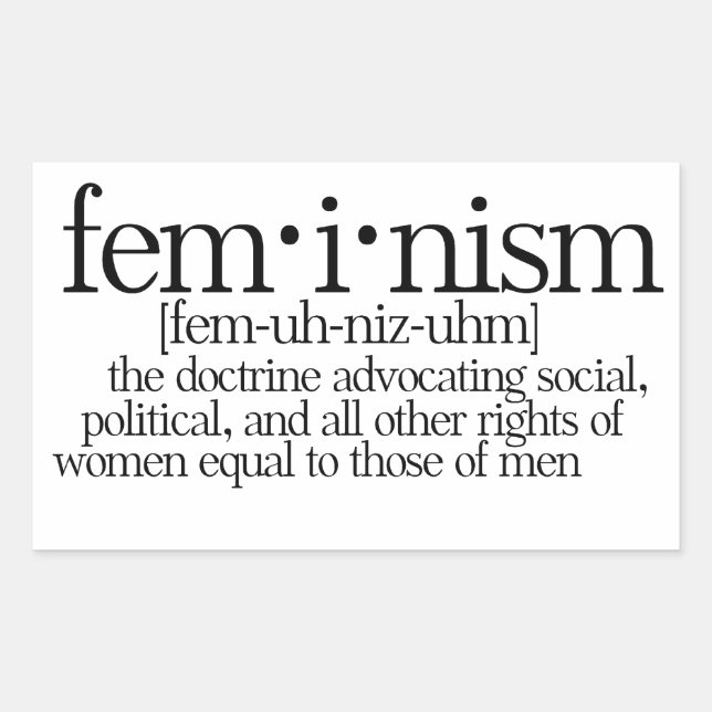 Feminism Defined Sticker (Front)
