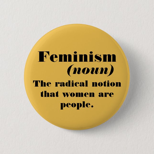 Feminism definition 2 inch round button (Front)