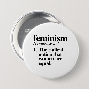 Feminism Definition 3 Inch Round Button