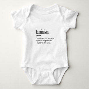 feminism definition baby bodysuit