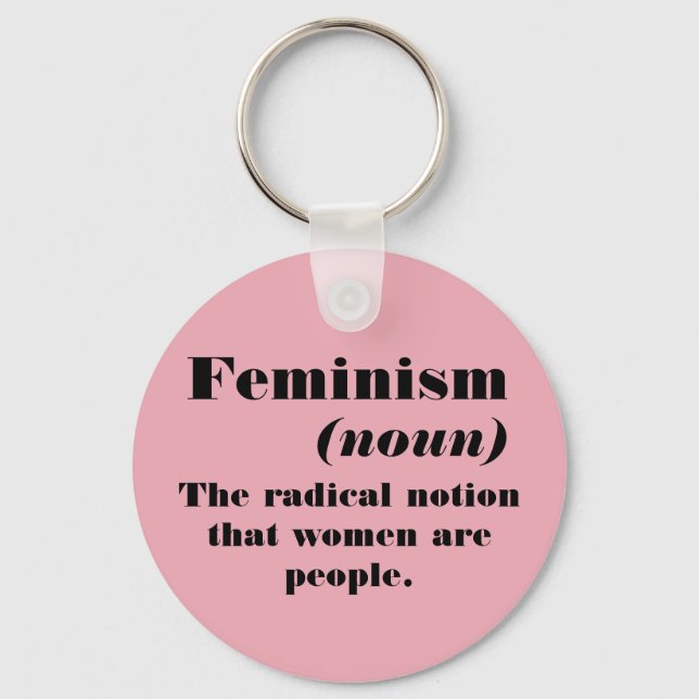 Feminism definition keychain (Front)