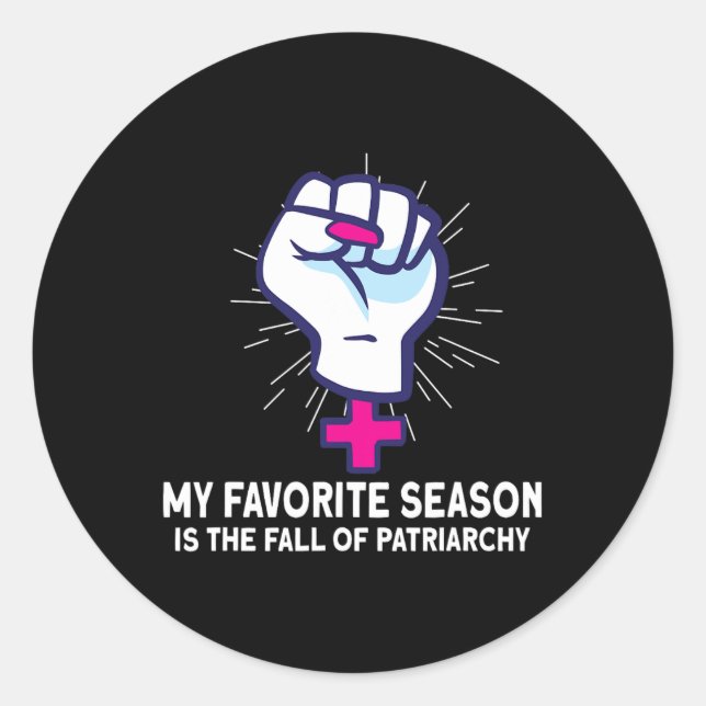 Feminism Female Empowerment Pro-choice Pro Abortio Classic Round Sticker (Front)