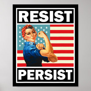 Feminism Feminist Gifts Resist Persist  Poster