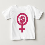Feminism For The Win Baby T-Shirt<br><div class="desc">Feminism For The Win - a symbol of the feminist movement.and the effort to establish and defend equal political, economic, and social rights for women.</div>