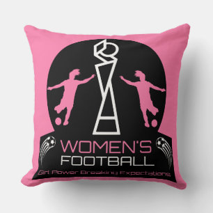 Feminism In Women's Sport Throw Pillow