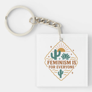 Feminism Is For Everyone – Inclusive Empowerment Keychain