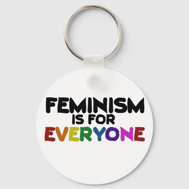 Feminism is for everyone keychain (Front)