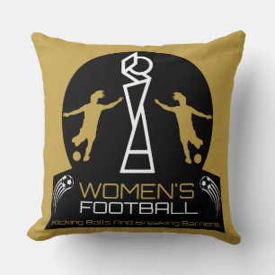 Feminism Soccer Football Sport Throw Pillow