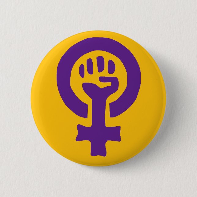 Feminism Symbol 2 Inch Round Button (Front)