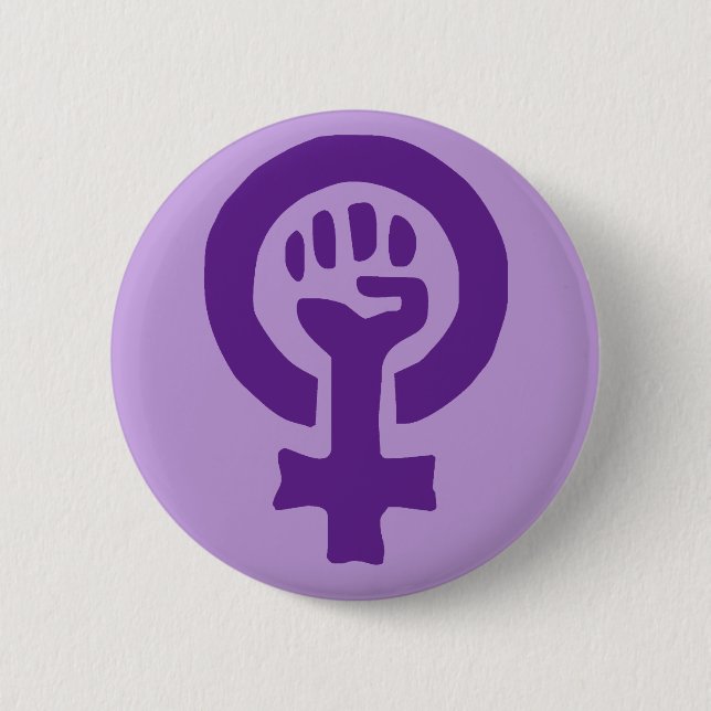 Feminism Symbol 2 Inch Round Button (Front)