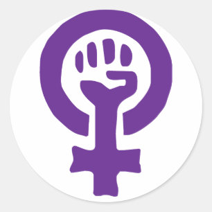 Feminism Symbol Classic Round Sticker