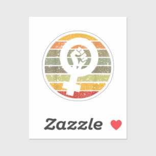 Feminism Symbol Design Retro Vintage, 70s 80s 90s 