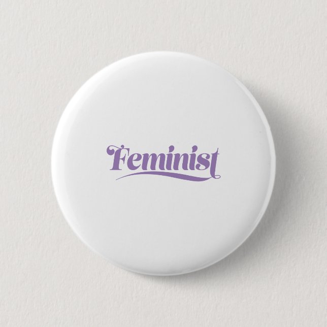 feminist 2 inch round button (Front)