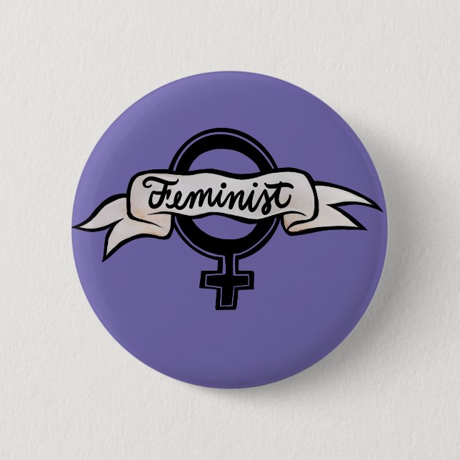 Feminist 2 Inch Round Button (Front)