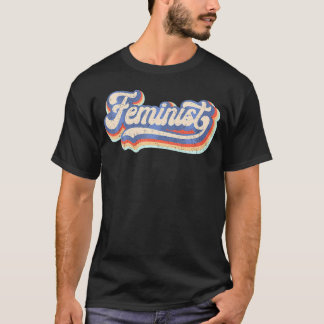 Feminist 70S Rainbow Feminism T-Shirt
