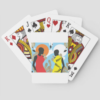 Feminist abstract art playing cards