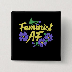 Feminist AF 2 Inch Square Button