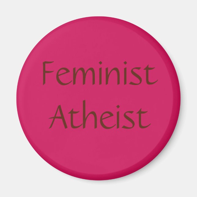 Feminist Atheist Magnet (Front)