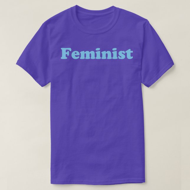 Feminist blue T-Shirt (Design Front)