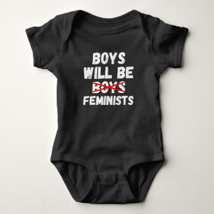 Feminist Boy - Boys Will Be Feminists II Baby Bodysuit