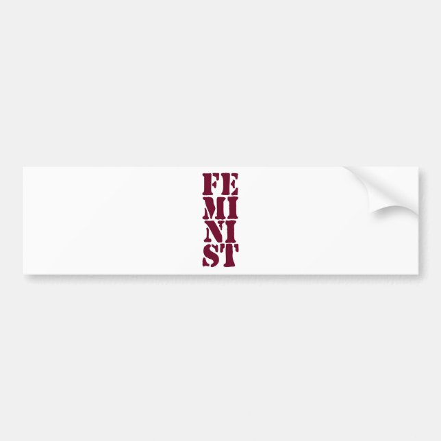 Feminist! Bumper Sticker (Front)