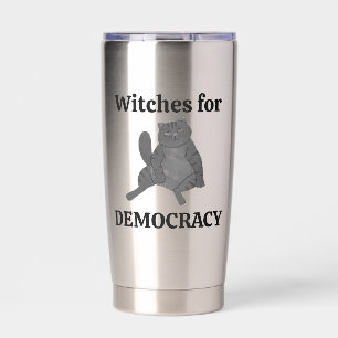 Feminist Cat Meme Whimsy Goth Witch Zodiac Tarot Insulated Tumbler