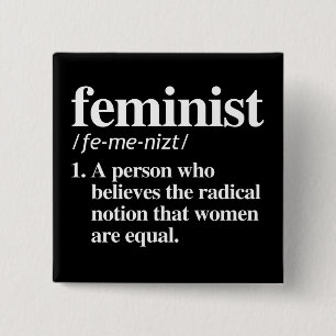 Feminist Definition 2 Inch Square Button